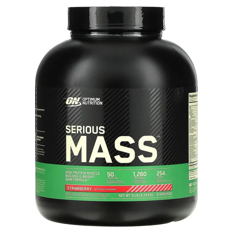 Optimum Nutrition Serious Mass 6LB Strawberry